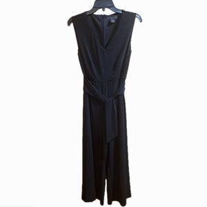 Tahari Black Belted Jumpsuit